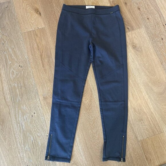 Abercrombie & Fitch Ponte Pants Legging Women’s L Dark Gray Zip Cuff Slim Fit - Picture 1 of 7